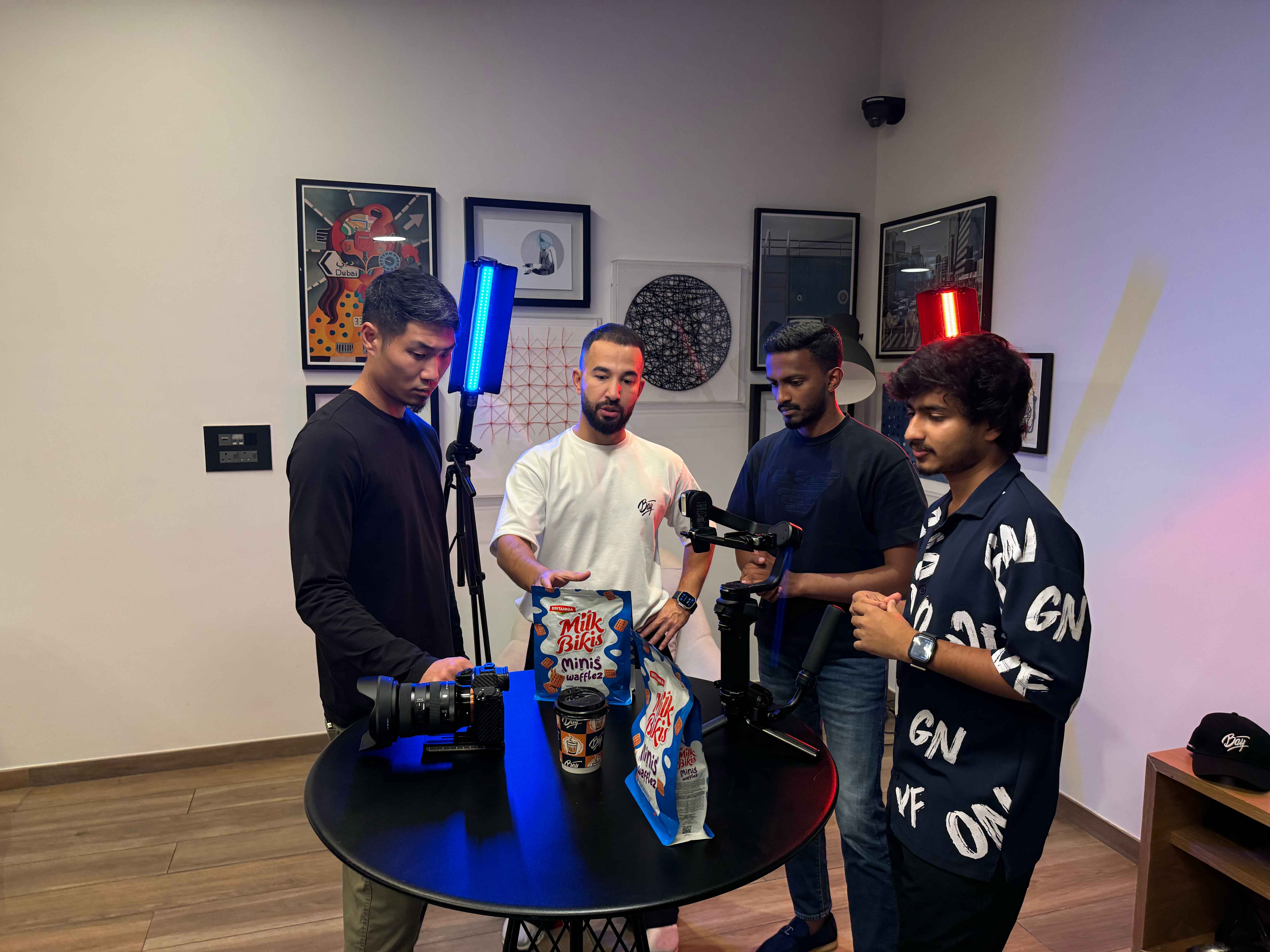 Conference room with creators